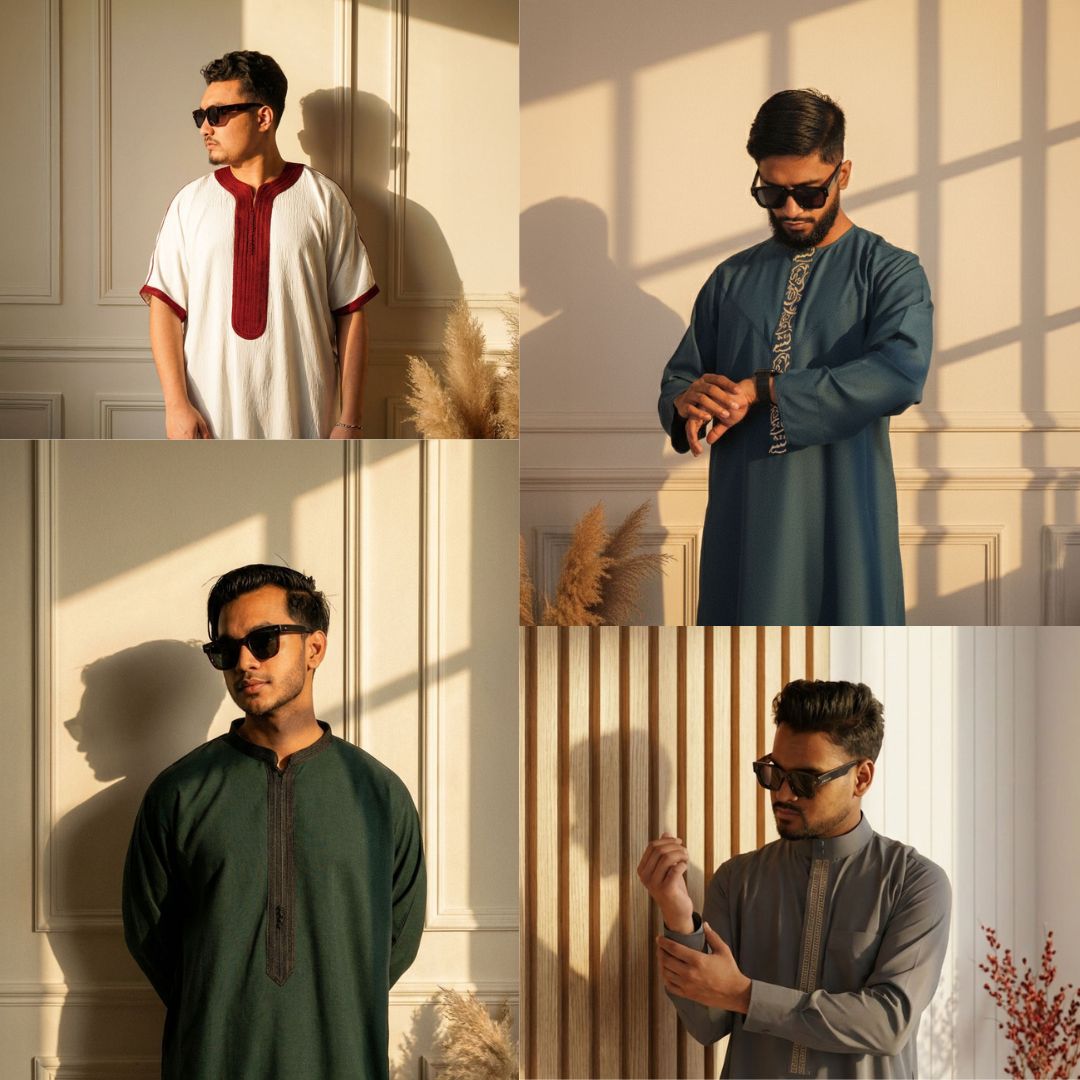 Buy Islamic Clothing for Men – Luxury Thobe & Jubba for Eid