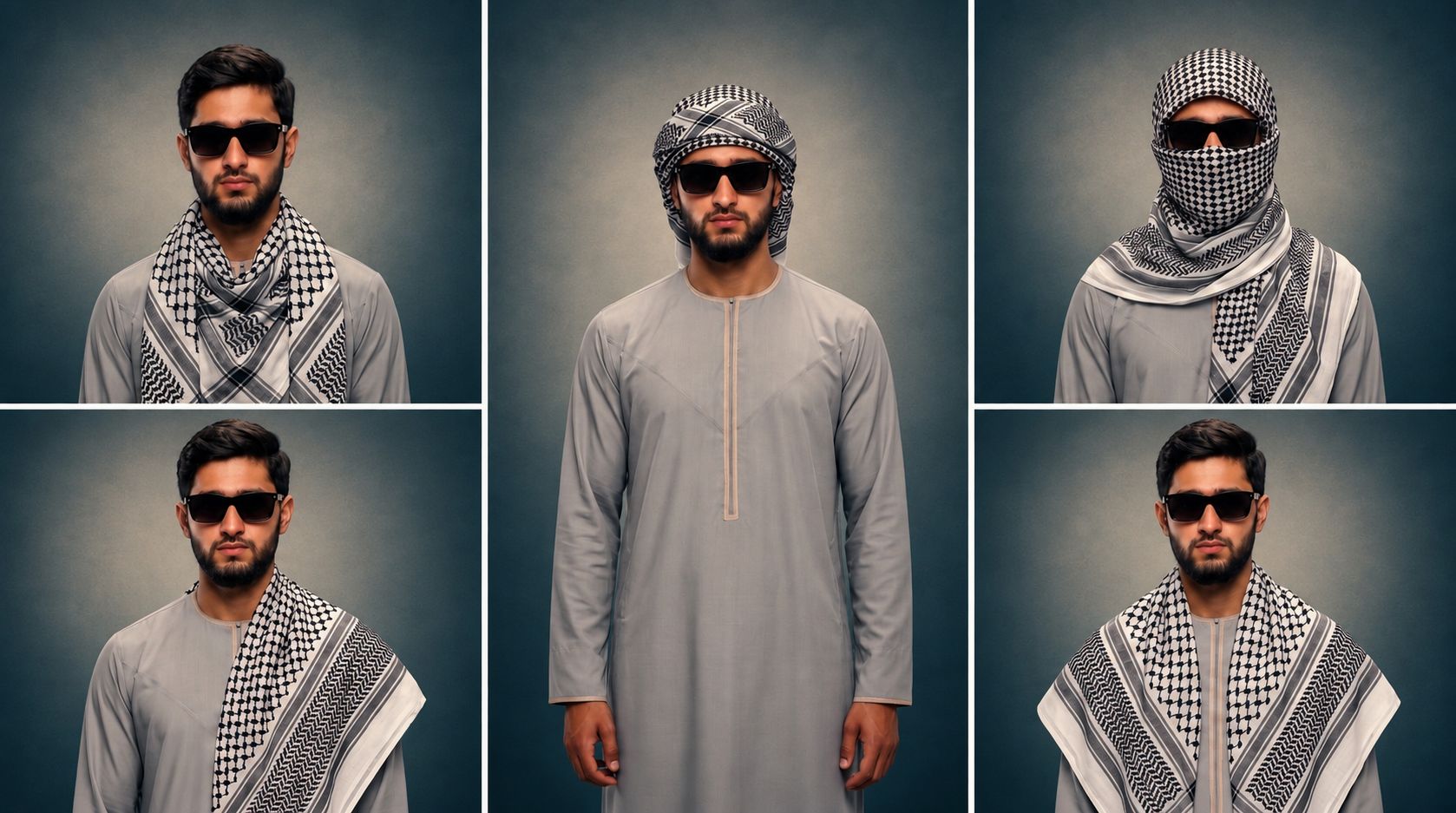 How to Wear a Keffiyeh Scarf: 5 Styles for Muslim Men