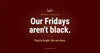 Bright Fridays graphic in maroon and gold reading "Our Fridays aren't black. They're bright, like our deen." with the Arabic word Al-Jumu'ah above