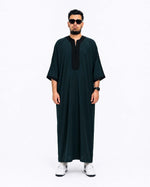 Dark Green Moroccan Thobe