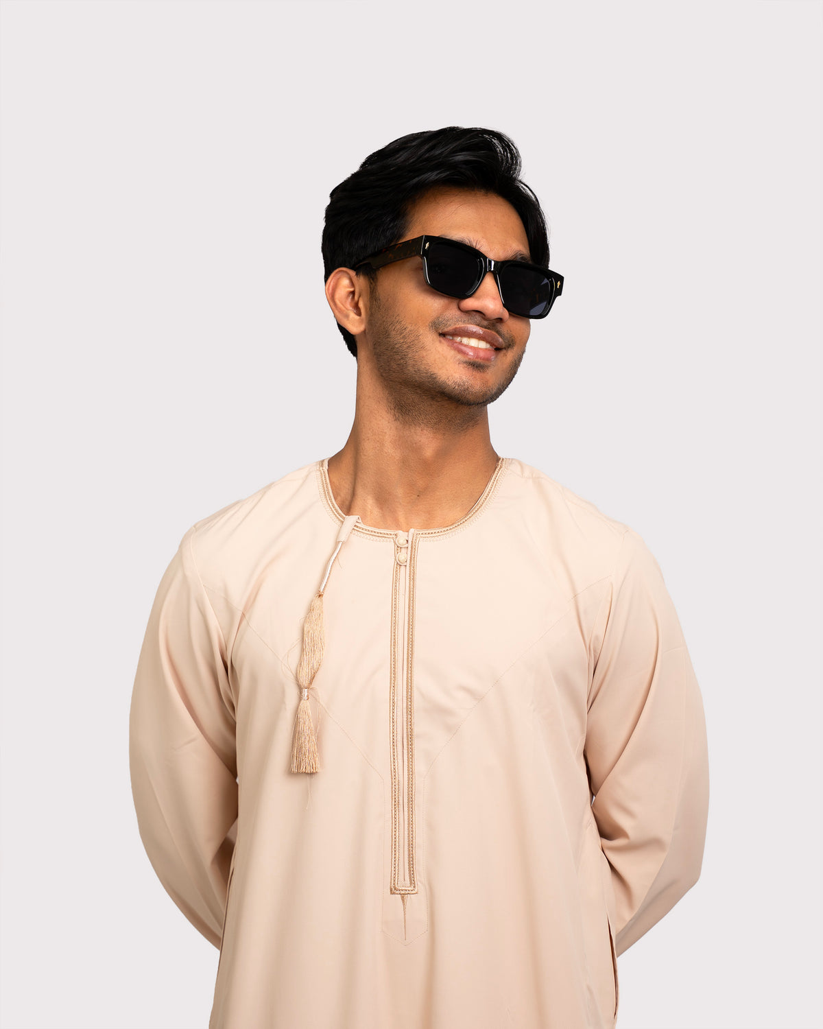 Omani Thobe - Peach Cream