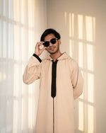 Djellaba Light Khaki for Men in USA & Canada – Premium Modest Wear | Furqanwear