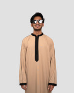 Royal Thobe Light Beige for Men in USA & Canada – Italian Linen | Furqanwear