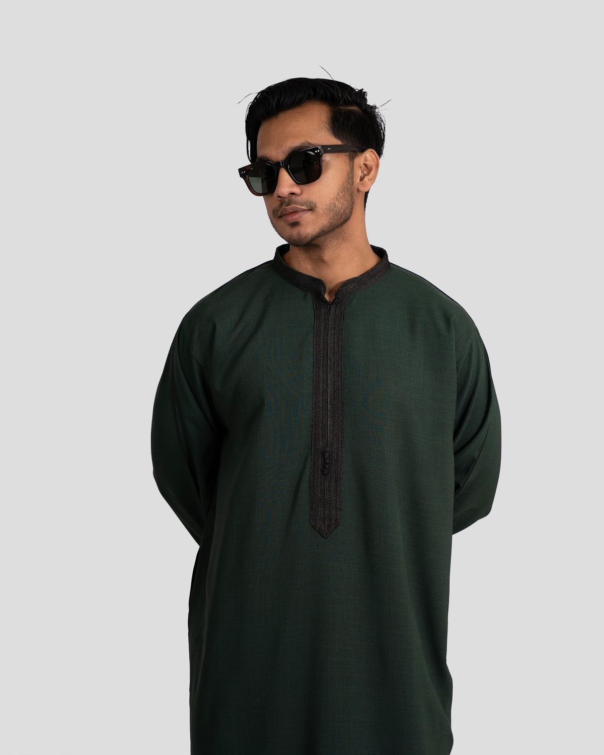 Royal Thobe Night Grey for Men in USA & Canada – Italian Linen | Furqanwear