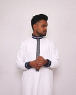 White Embroidery Thobe.