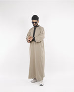 Royal Thobe - Canvas Beige-Clothing for Men in Islam-FURQAN