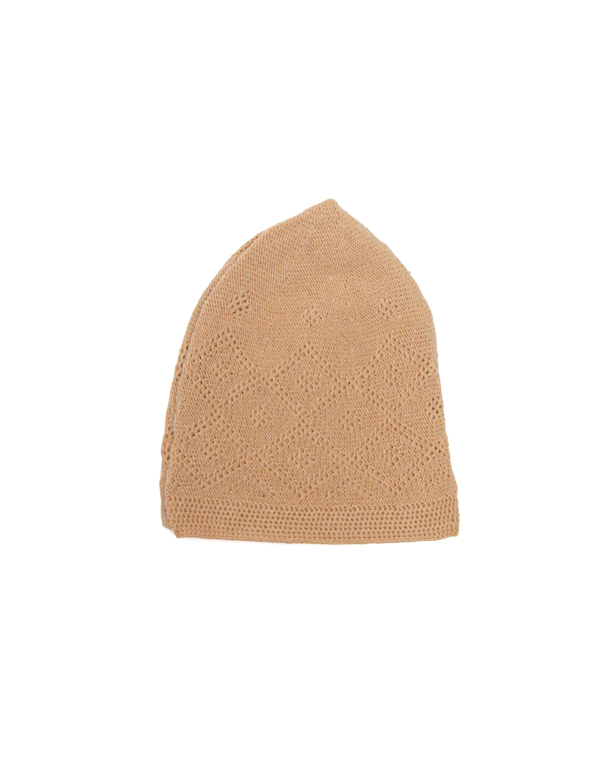 Classic Cream Knit Kufi Hat.