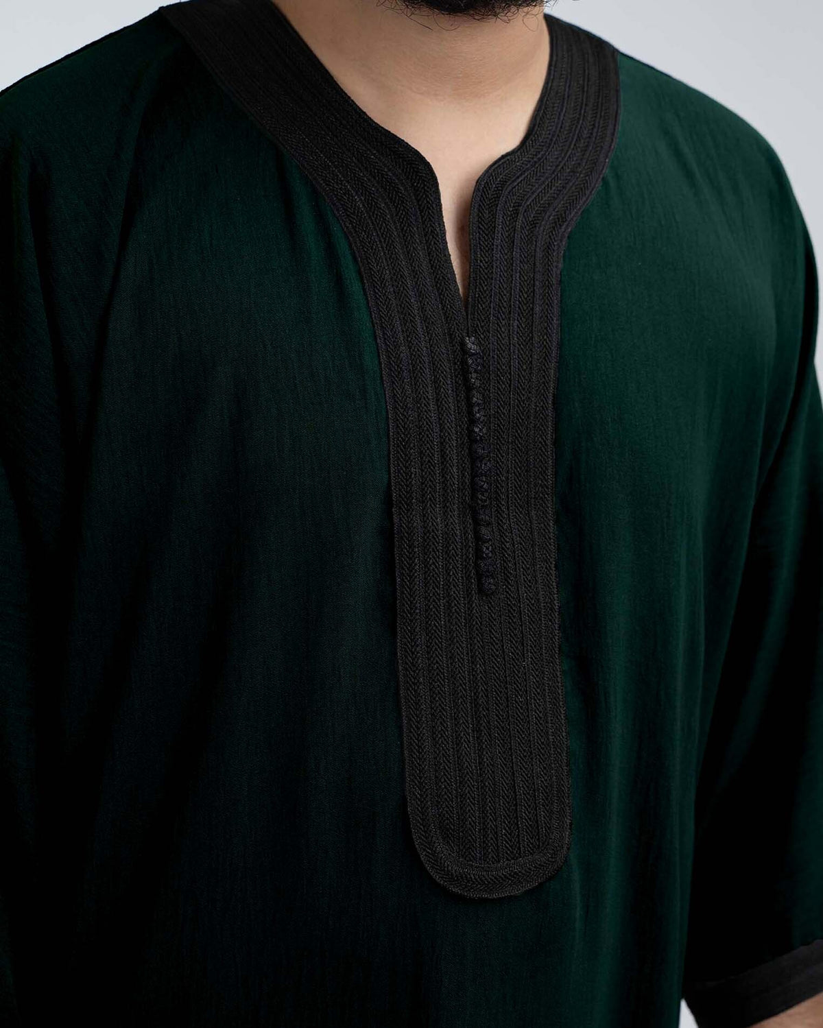 Dark Green Moroccan Thobe