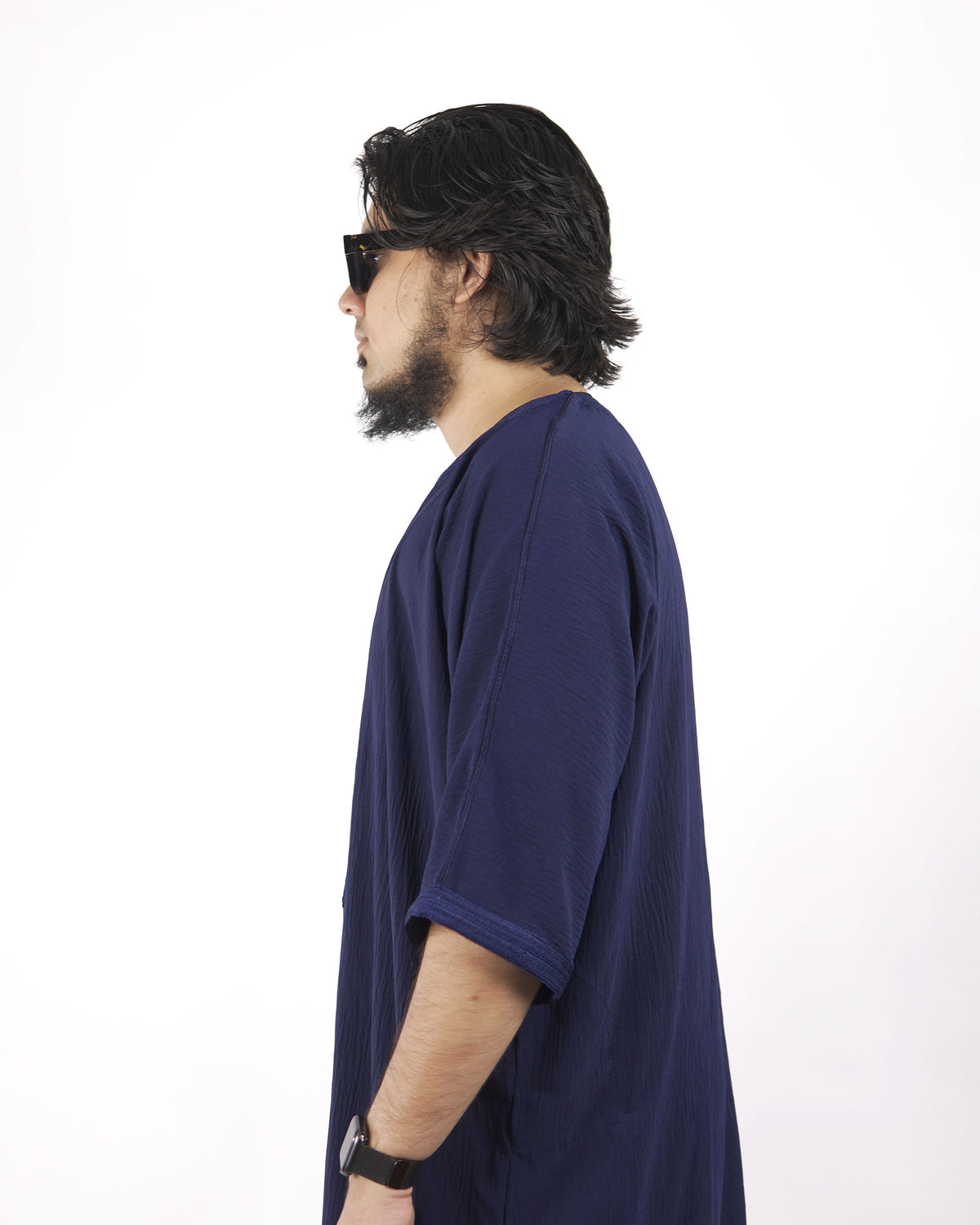 BLUE MOROCCAN THOBE.