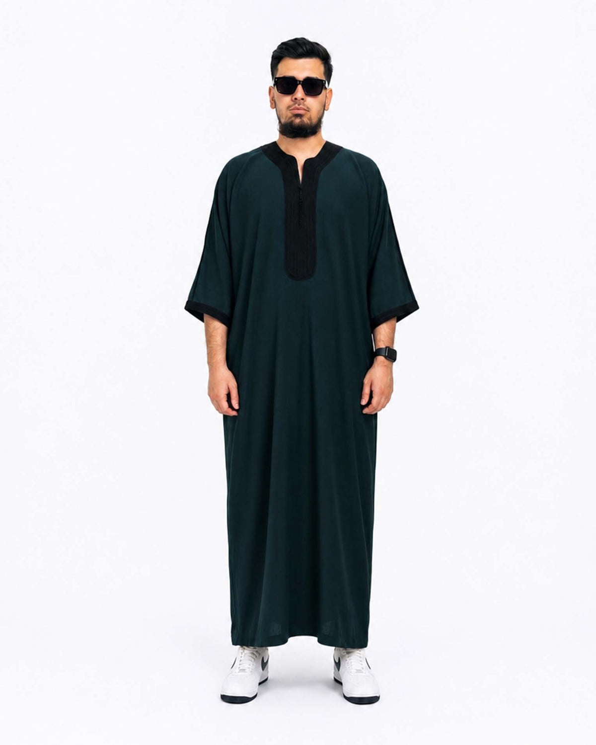 Gandoura marocaine verte