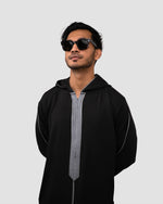 Djellaba Black for Men in USA & Canada – Premium Modest Wear | Furqanwear