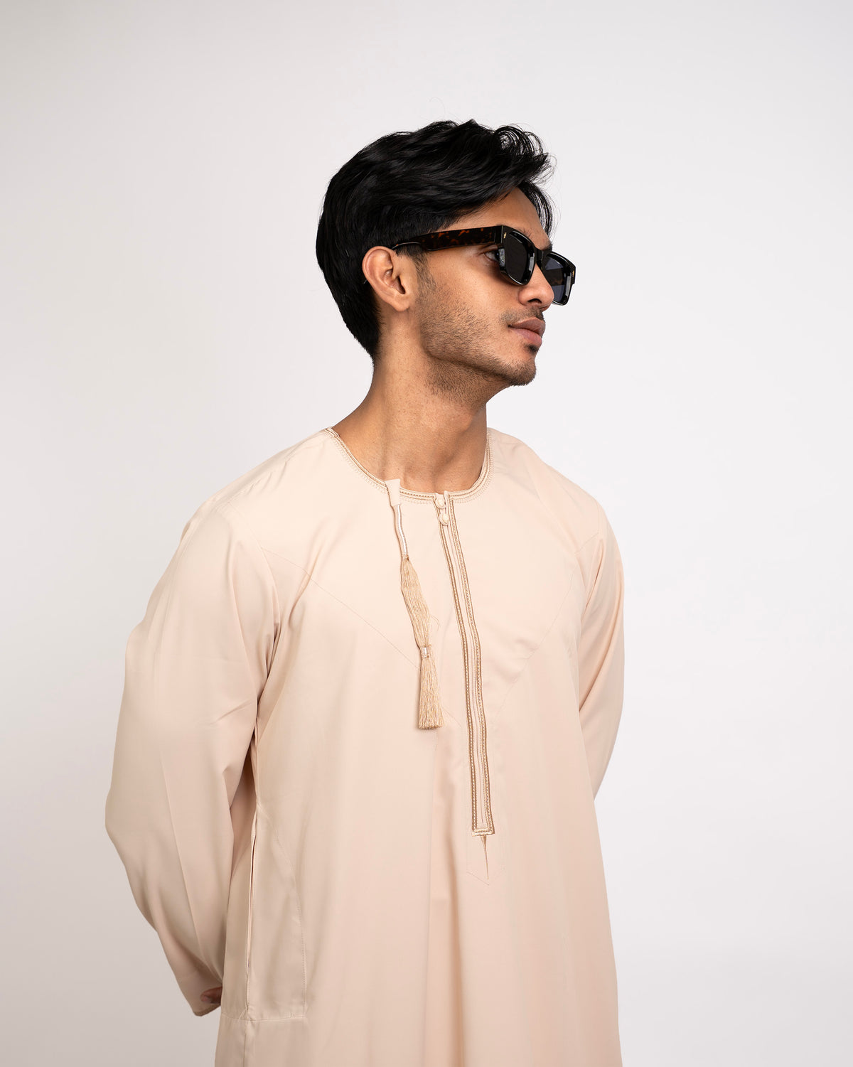 Omani Thobe - Peach Cream