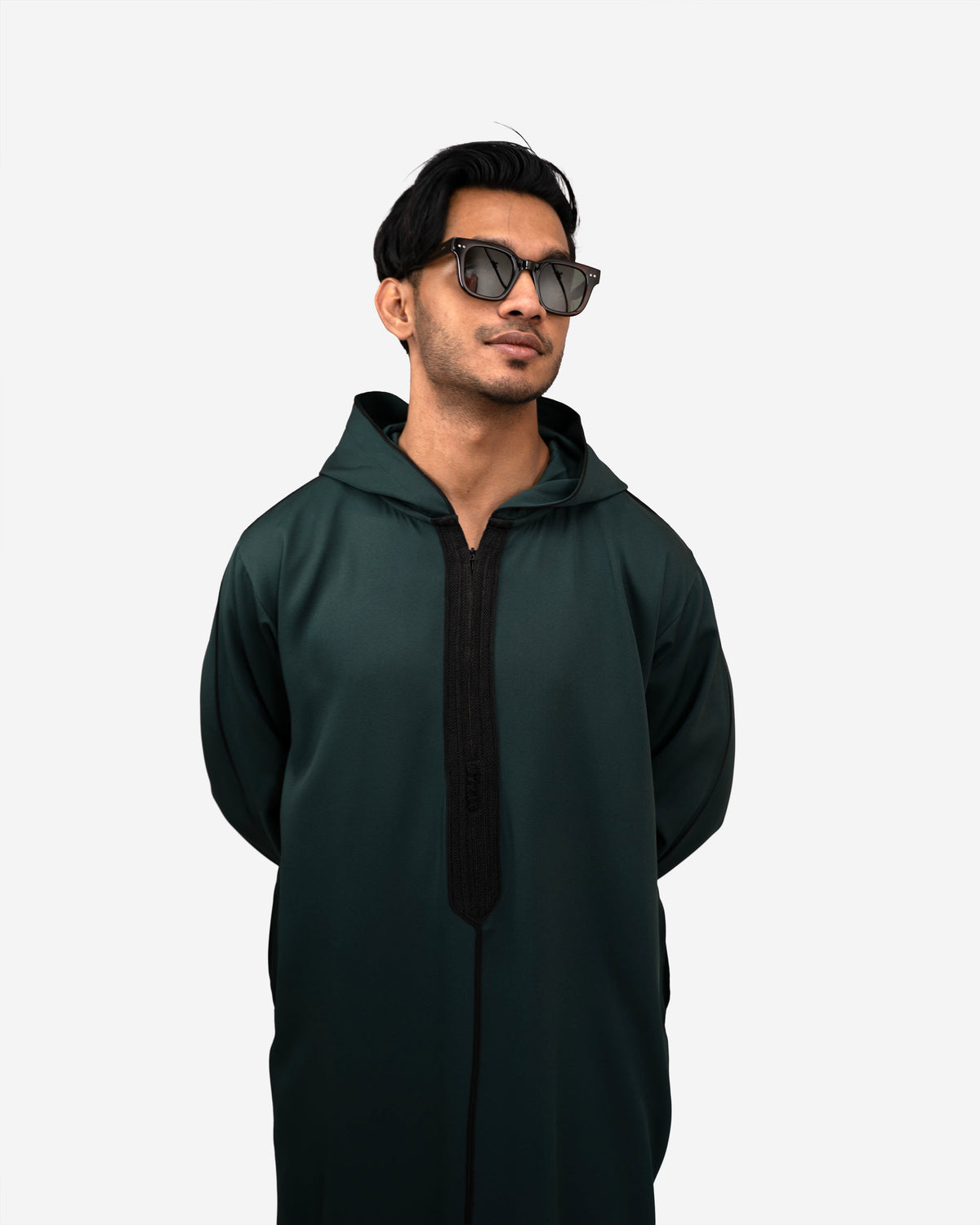 Djellaba Emerald Green for Men in USA & Canada – Premium Modest Wear | Furqanwear