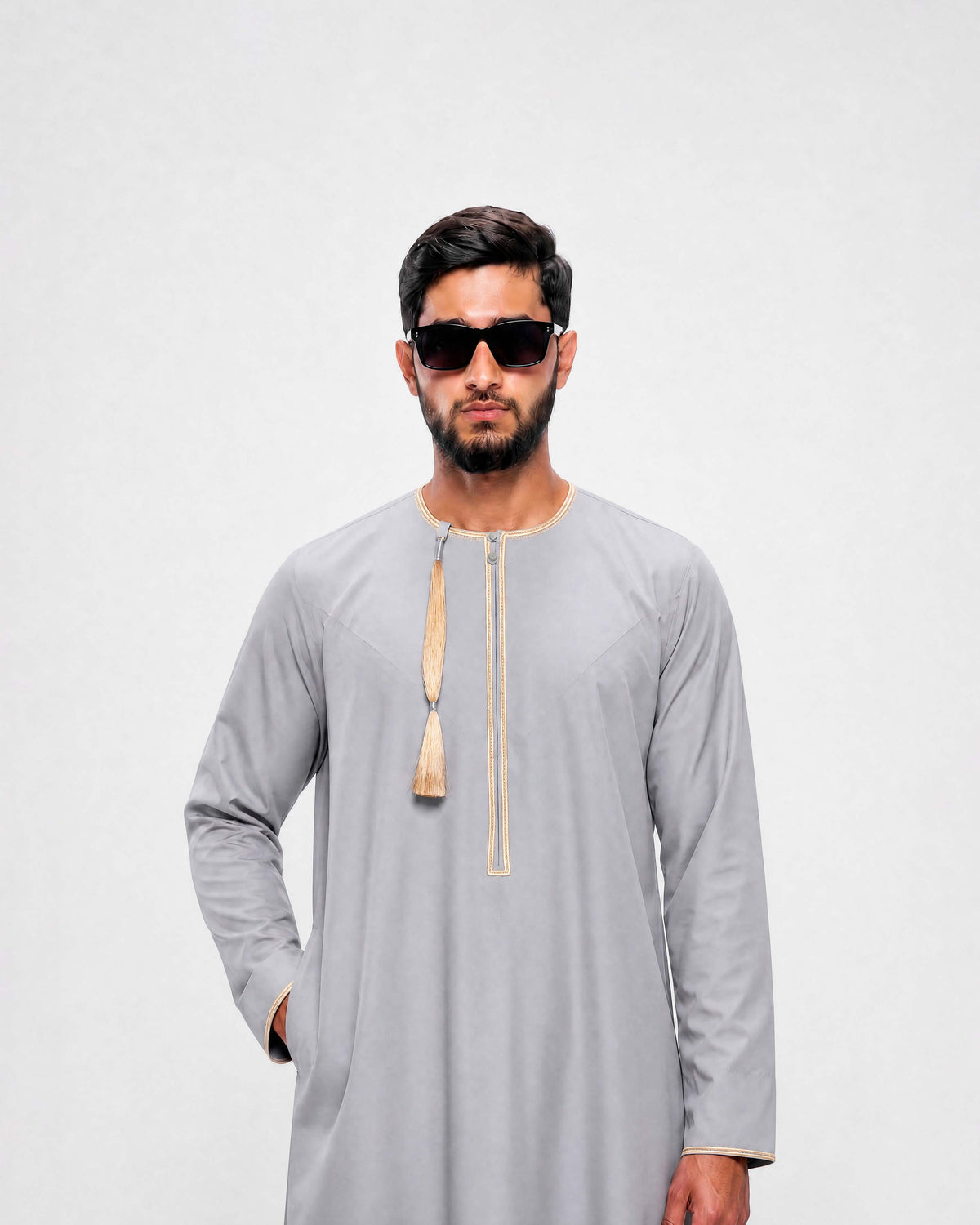 Omani Thobe - Dove Grey