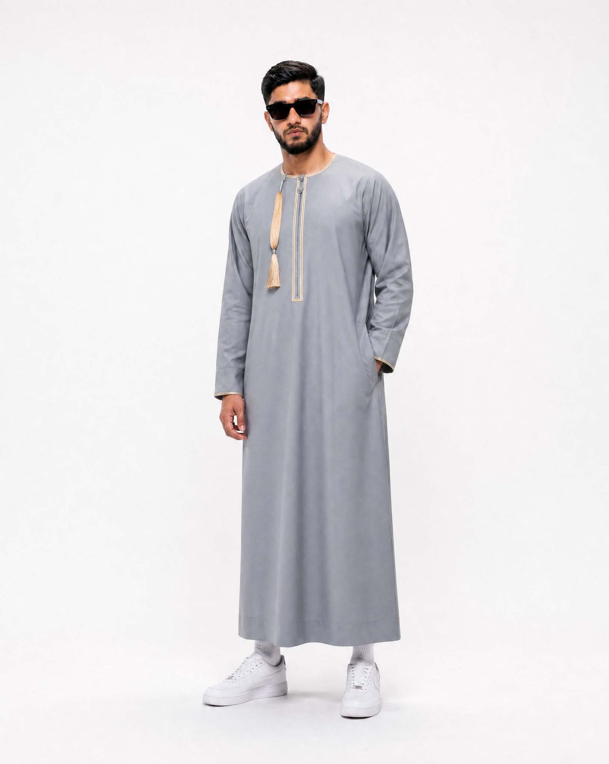 Omani Thobe - Dove Grey for men - Furqanwear
