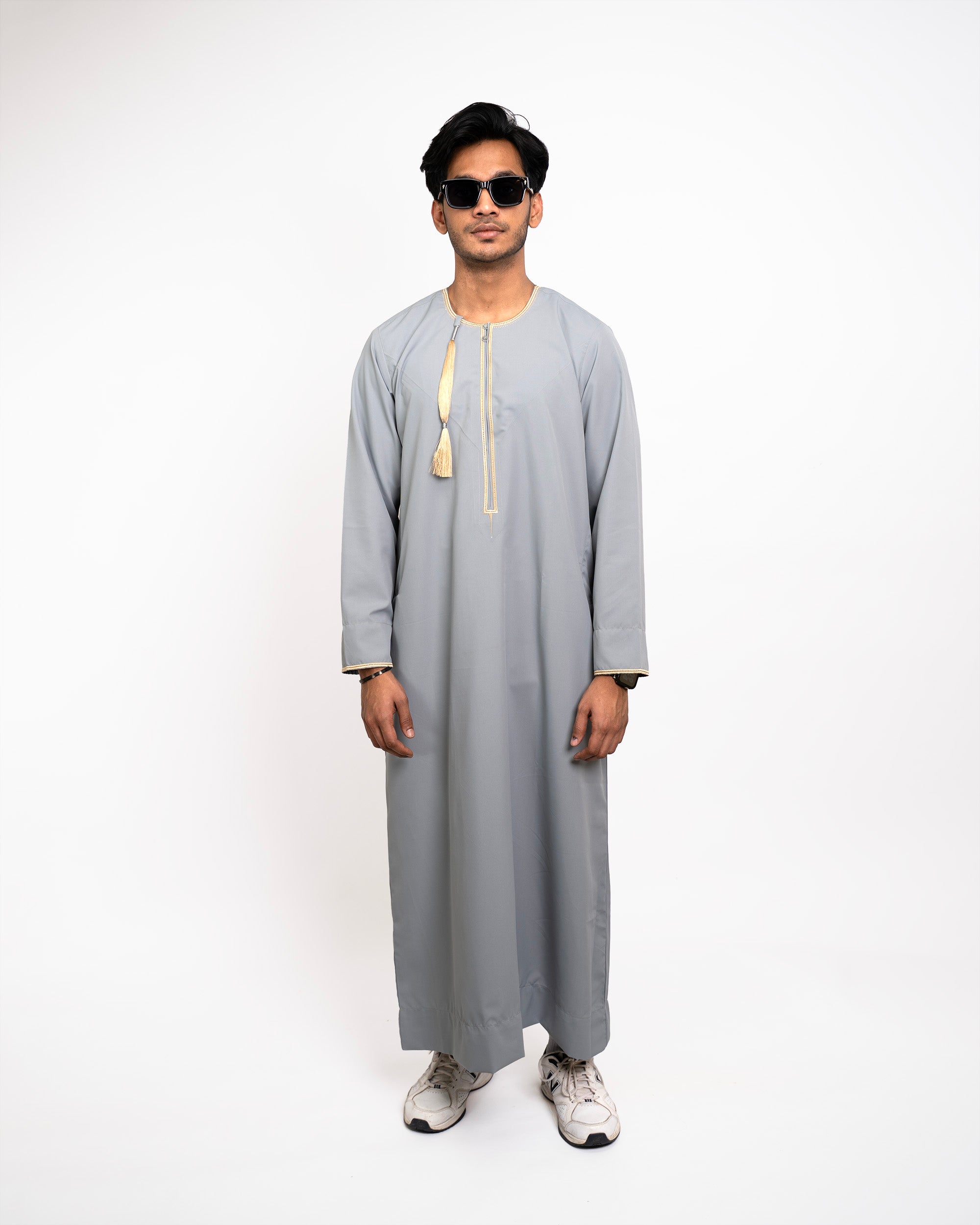 Dove Grey Omani Thobe for Men | Eid & Ramadan — FurqanWear | Furqan