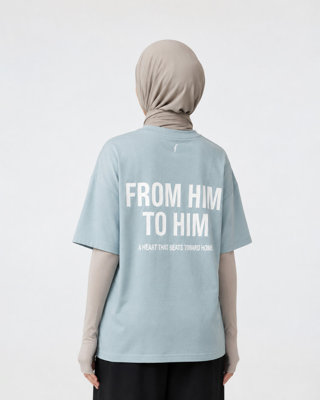 Oversized T-shirt Sky Blue
