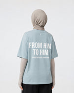Oversized T-shirt Sky Blue