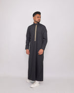 Black thobe embroidered