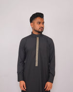 Black thobe embroidered