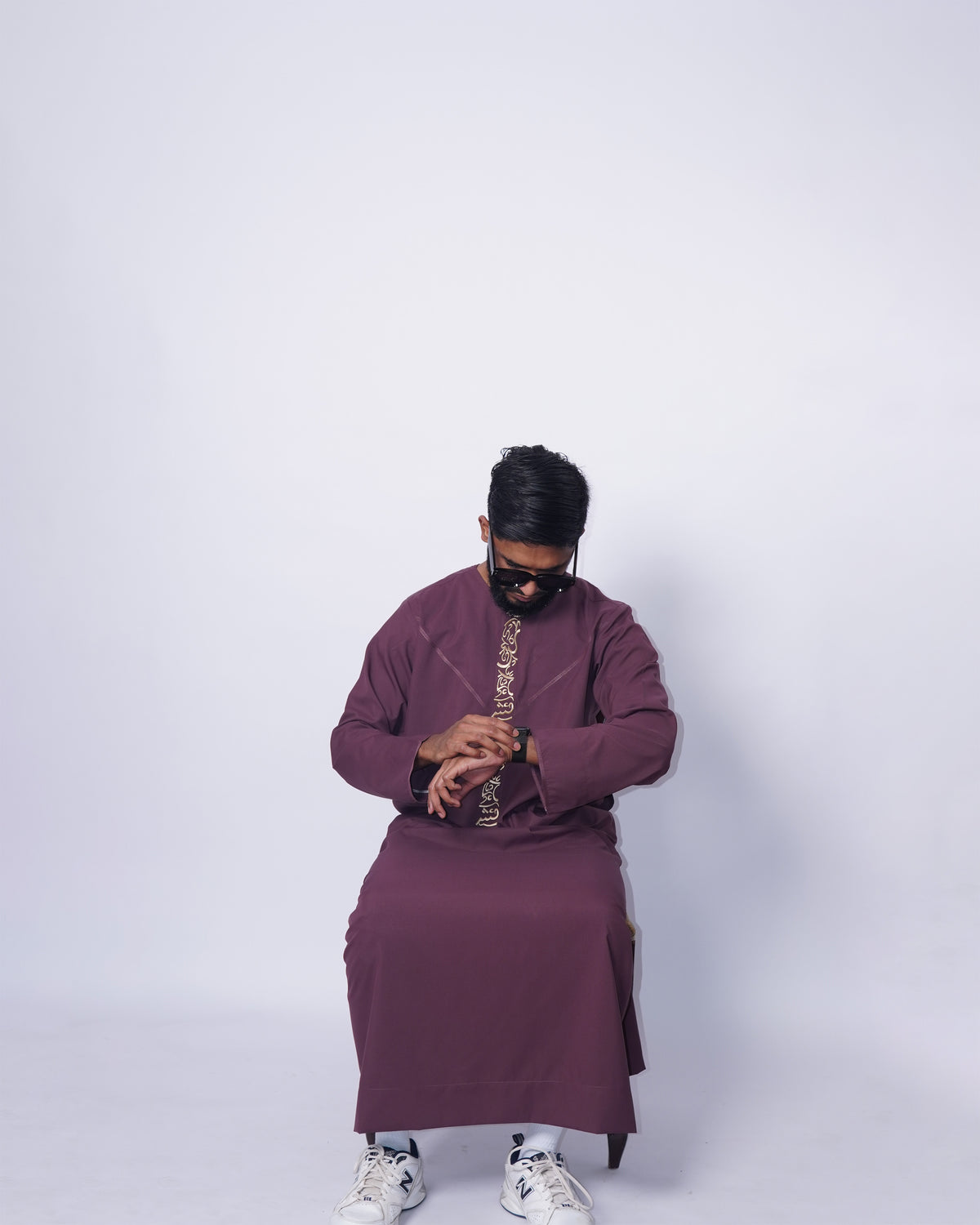 Burgundy Thobe Jubbah Islamic Robe Cloth Toronto Men