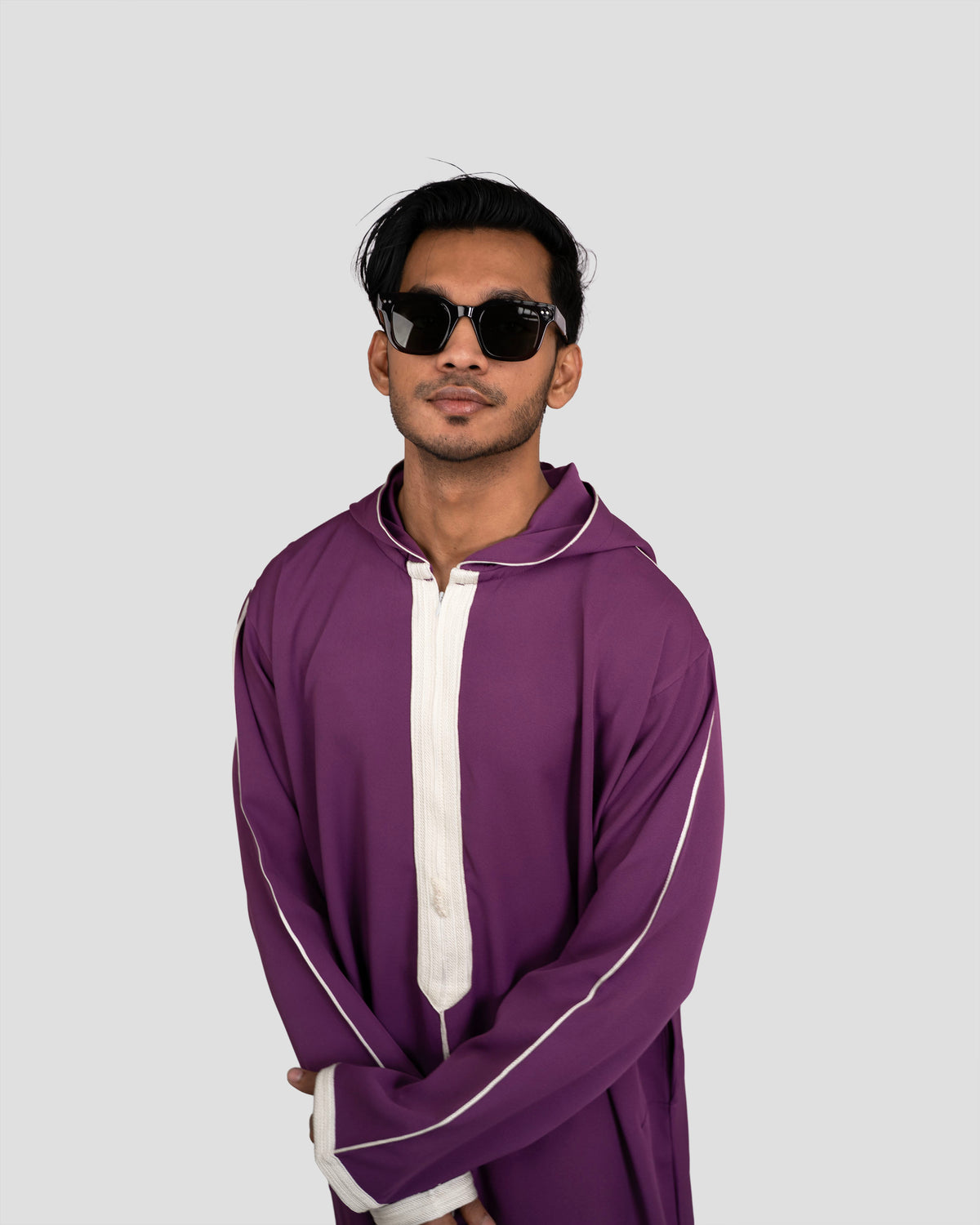 Djellaba Deep Purple for Men by Furqanwear – Premium Modest Wear