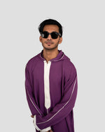 Djellaba Deep Purple for Men by Furqanwear – Premium Modest Wear