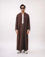 DJELLABA MARRON EN BOIS