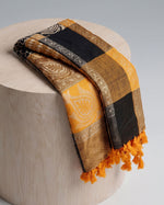 Obsidian & Gold Keffiyeh Scarf