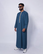 Sea Blue Thobe Jubbah Islamic Robe Cloth Toronto Canada