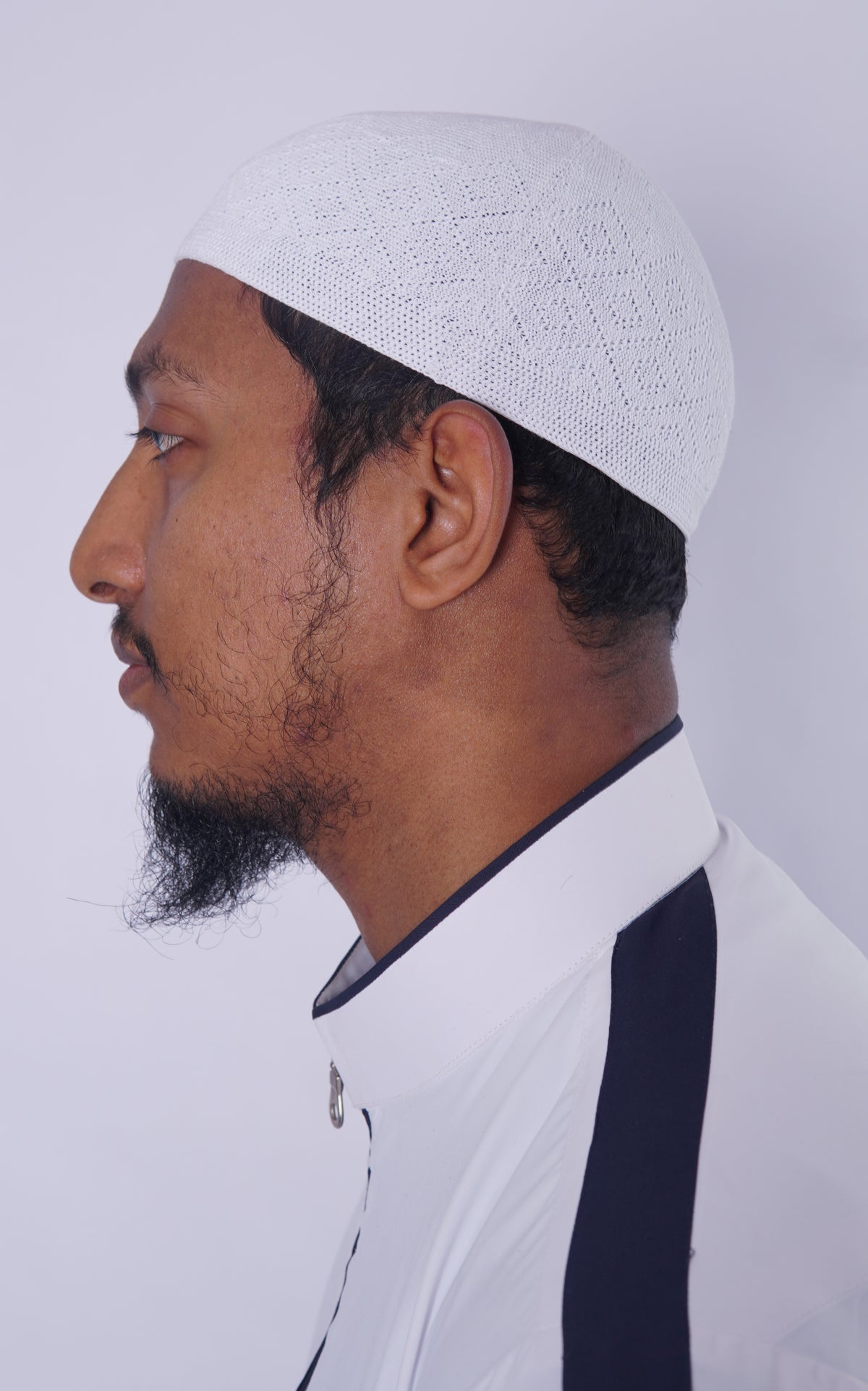 Islamic Muslim Topi Men White Cotton 