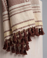 Chocolate & Cream Keffiyeh Scarf