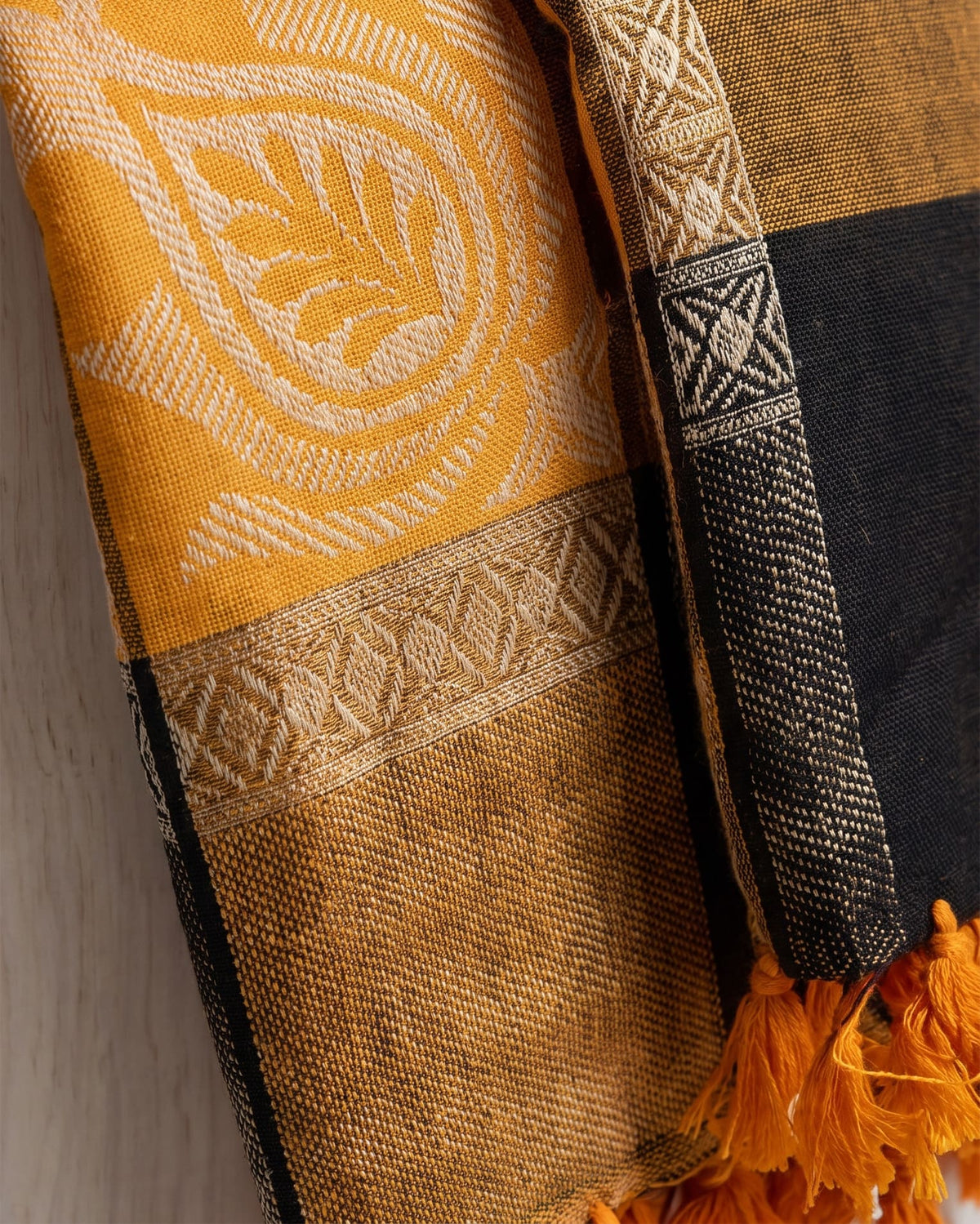 Obsidian & Gold Keffiyeh Scarf