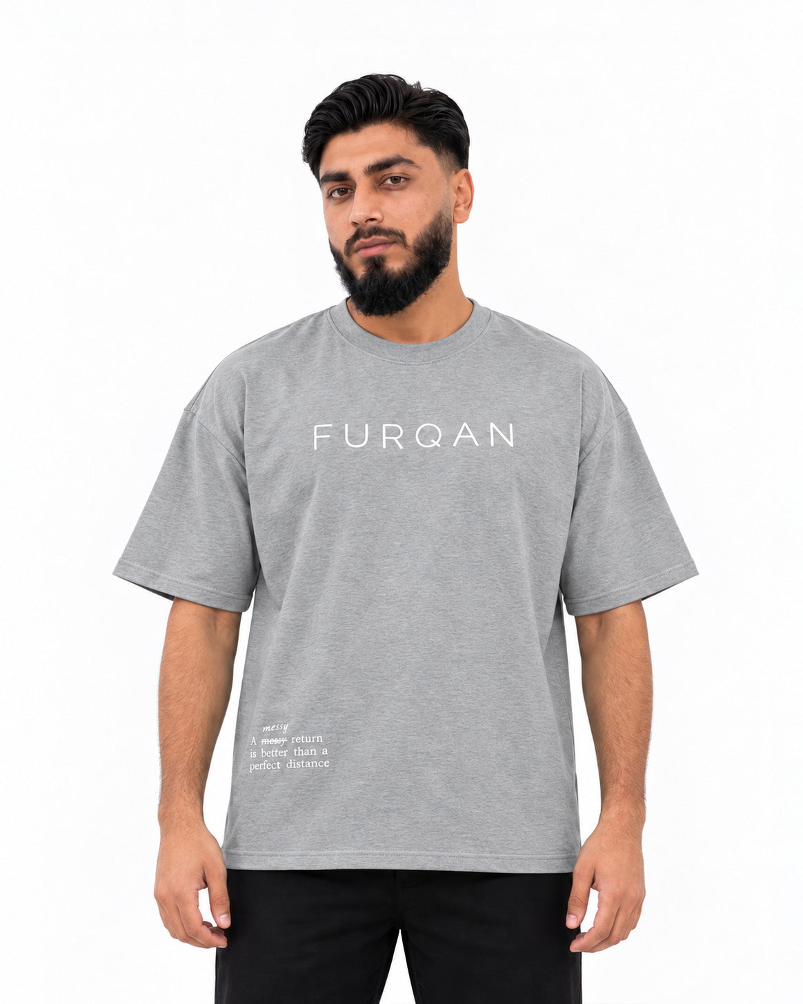 T-shirt oversize gris