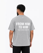 T-shirt oversize gris