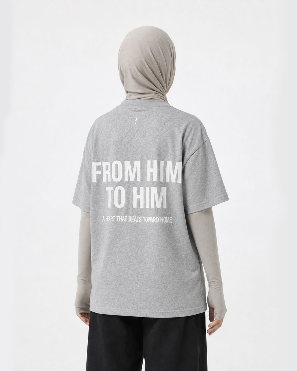 T-shirt oversize gris