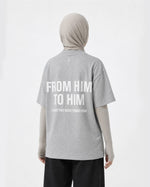 T-shirt oversize gris
