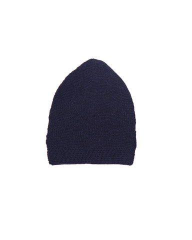 Bonnet Kufi en maille bleu classique