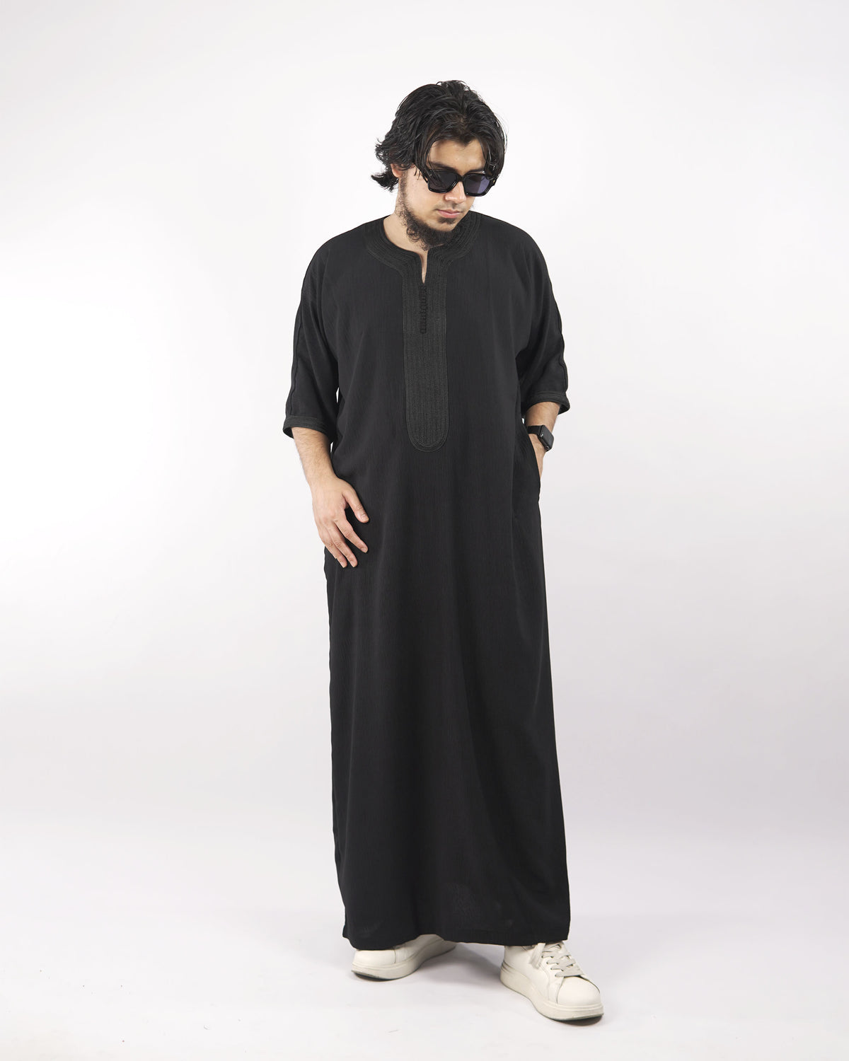 BLACK MOROCCAN THOBE